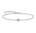 THOMAS SABO ARMBAND MIT HERZFÖRMIGEM ROSA STEIN